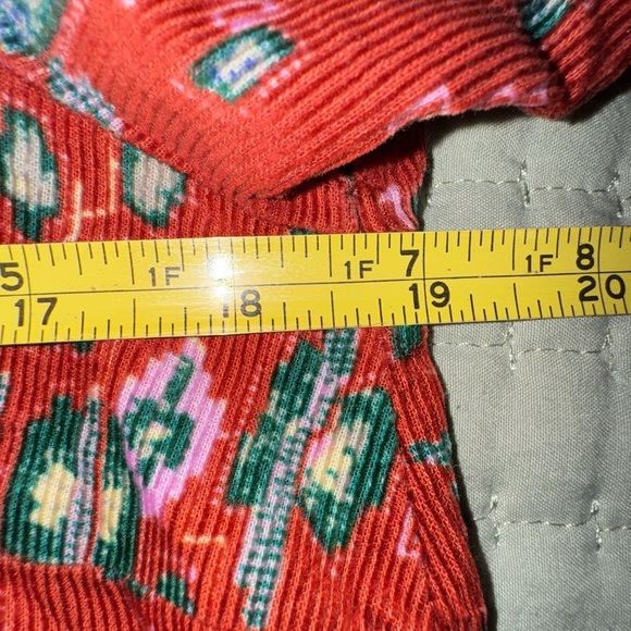 Anthropologie Building 18 Rust Corduroy Floral Button-Down Shirt size 4. EUC - Picture 4 of 10